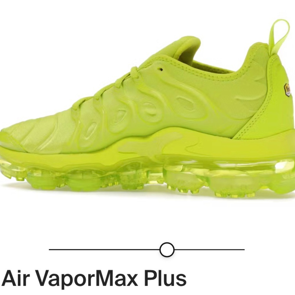 Nike Air VaporMax Plus Lime Green Shoes - Picture 5 of 16